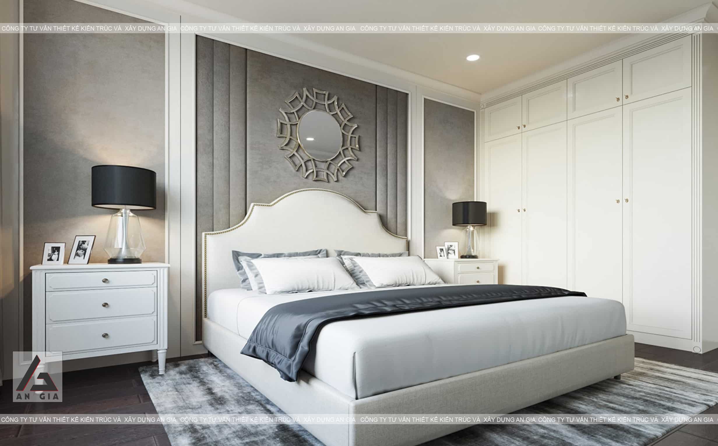 Thi công nội thất phòng ngủ ấm cúng 