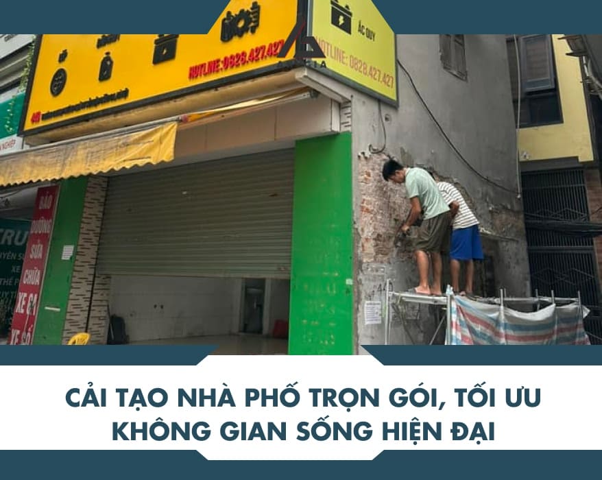 Cải tạo nhà phố trọn gói, tối ưu không gian sống hiện đại