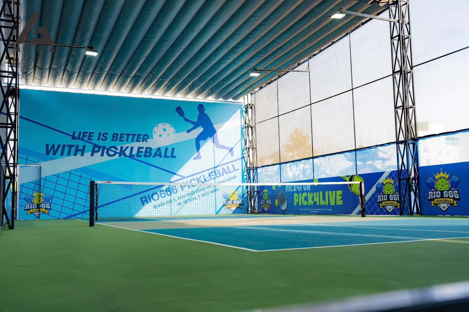  thi công sân Pickleball 