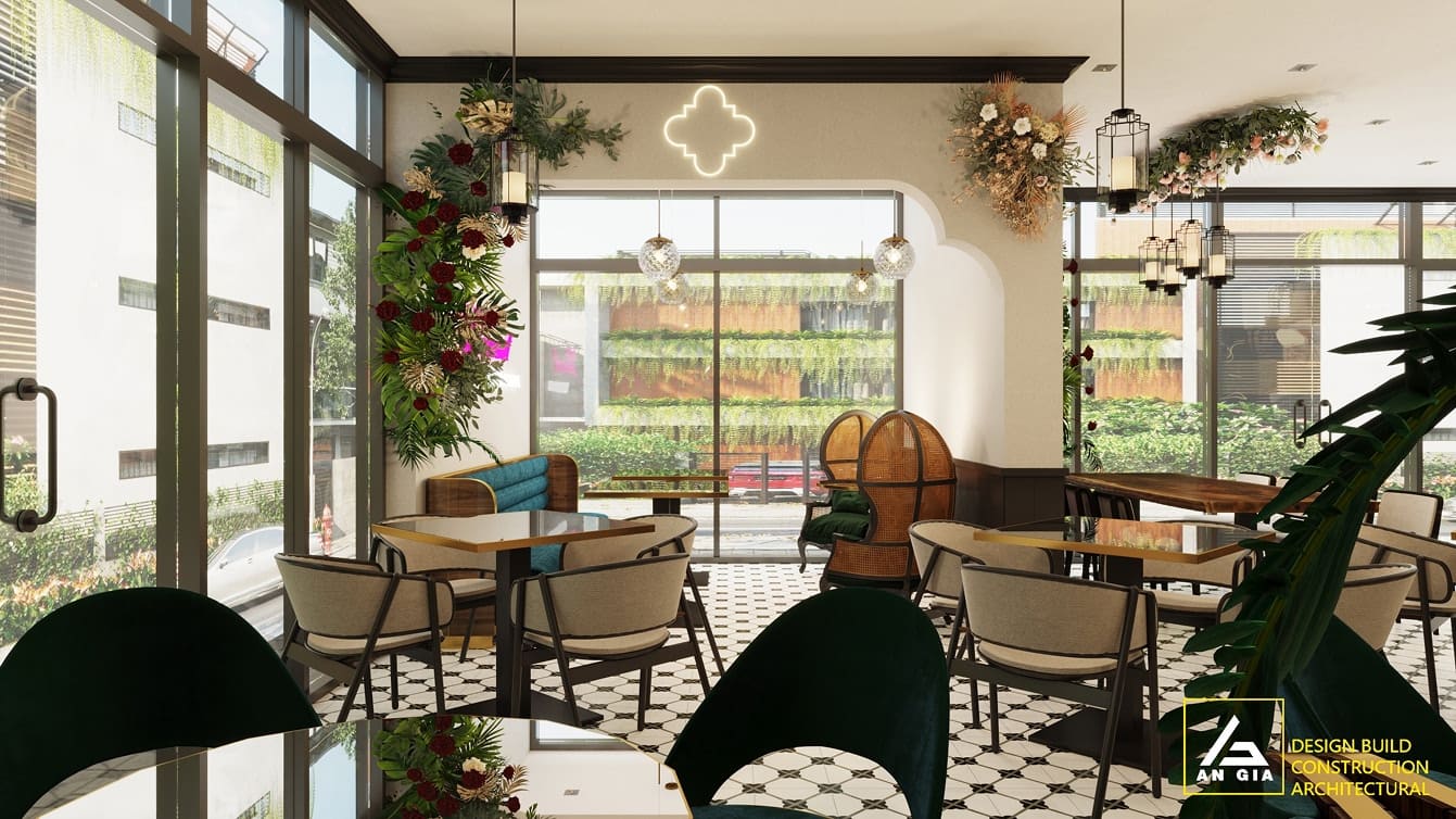 thiết kế nhà hàng cafe thu hút